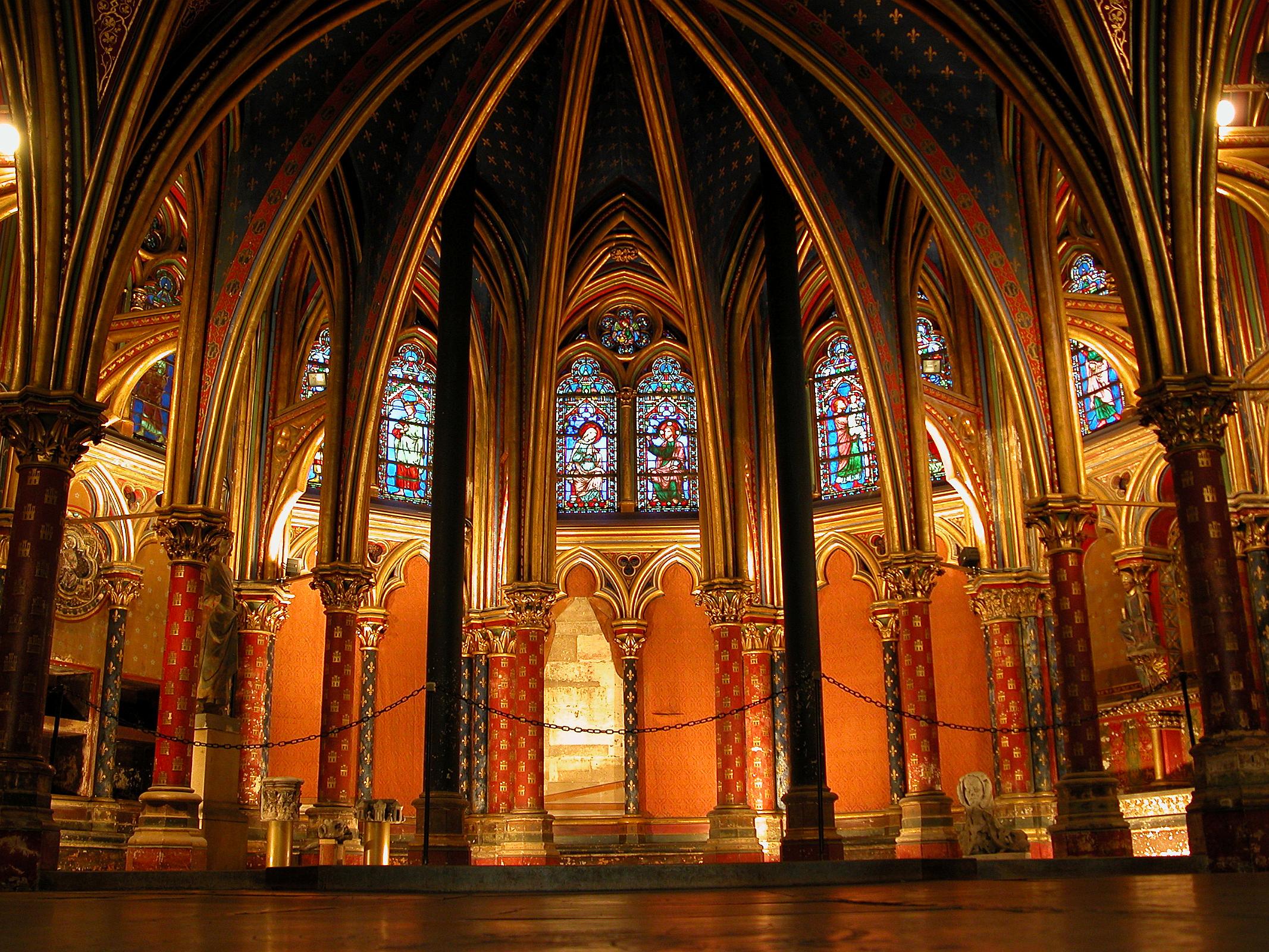 Paris Sainte-Chapelle 10 The Holy Chapel Ceiling of the Lower Chapel 